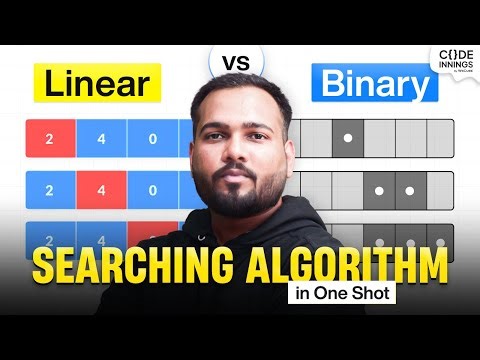 Searching Algorithm EXPLAINED | Linear vs Binary Search Made Easy