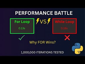 Python For vs While: Which Loop Is Actually Faster?