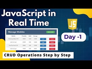 Crud operations with html css javascript | Crud operations in javascript | CRUD | CRUD operations