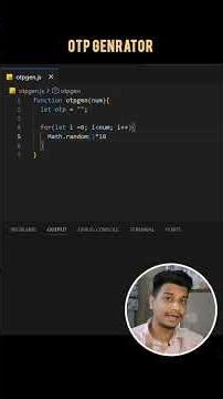JavaScript Project: Simple OTP Generator #codeshuru #javascript #programming