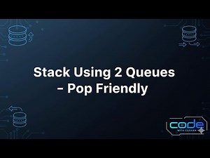 Implement Stack using Two Queues | Data Structures in Java | QueueStack Explained - part 2