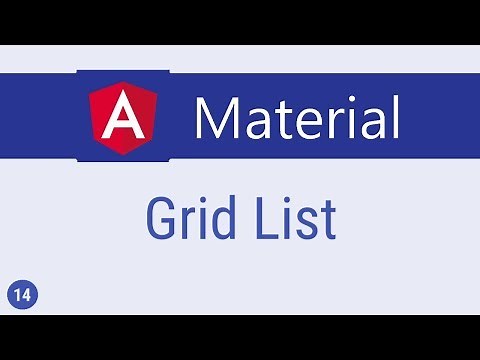 Angular Material Tutorial - 14 - Grid List