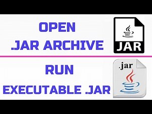 How to Open or Run Executable Java (.jar) Files in Windows