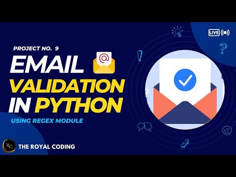Check Validate Email Address in Python Using Regex | Regular Expression | Python for Beginners