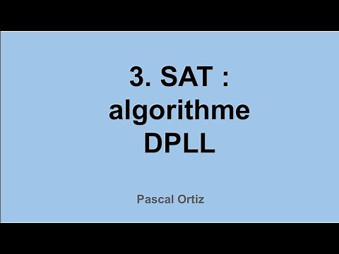 3. SAT : algorithme DPLL