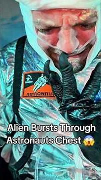 Alien Bursts Through Astronauts Chest 😱 #alien #omg #scary #shorts #viral #fy #fypage #explore #fyp