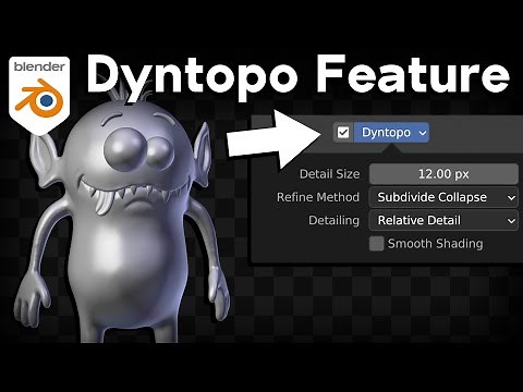 How to Use the Dyntopo Feature in Blender's Sculpt Mode (Tutorial)