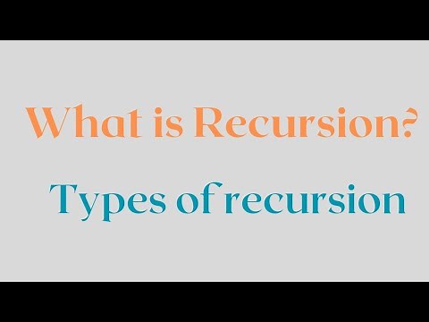 What is Recursion? Types of recursion. Direct and Indirect #recursion @simanstudies