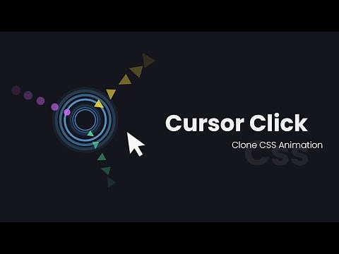 Awesome Cursor Click Animation For Your Website | On Mouse Click - HTML, CSS & Javascript