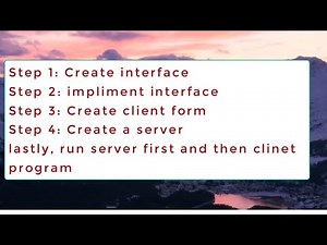 GUI Calculator using RMI in Eclipse interface program Step 1 #eclipse