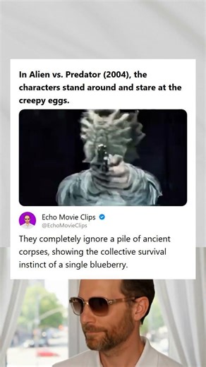 Alien vs Predator 2004 Characters Stare at Eggs and Ignore Ancient Corpses