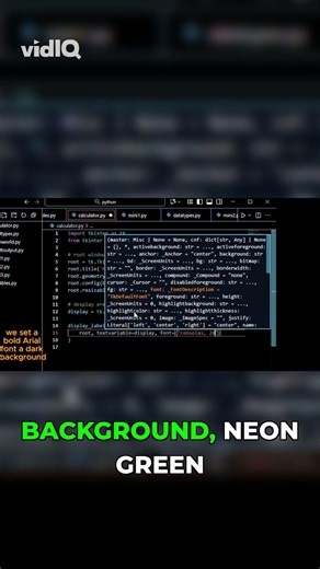 Designing a Modern Calculator Display in Python