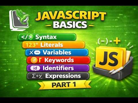 JavaScript Tutorial for Beginners (Part-1) | Syntax, Values, Keywords, Identifiers & Expressions