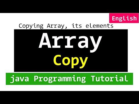 Copying Array and its Elements | Java Programming