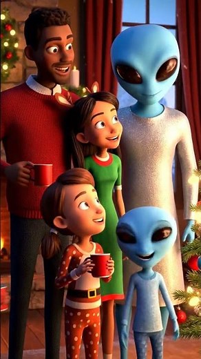 Aliens Decorate a Christmas Tree for the First Time 🎄👽✨ #disney #aliens #cartoon