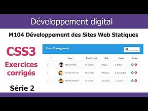 Exercices corrigés HTML5 et CSS3 - Série 2 : TP CSS3 (Darija)