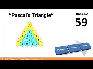 Pascal's Triangle | LeetCode 118. Easy Code + Example + Explanation