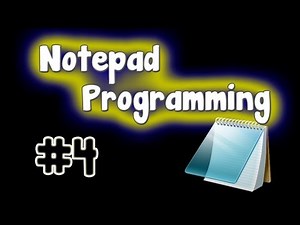 Notepad Programming Tutorial - Using User Input