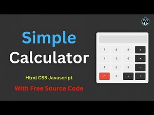 Simple Javascript Calculator || Calculator using javascript || HTML || CSS || Javascript