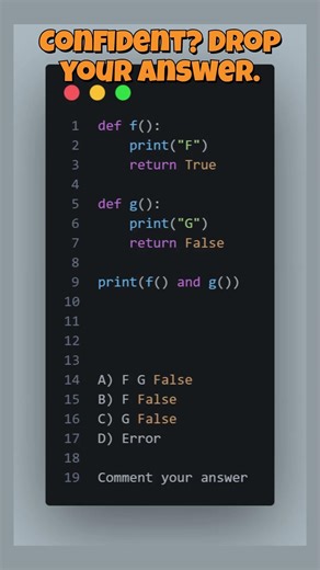 Python Boolean Short-Circuit Explained 😈 #coding #correctcoding #programminglanguage