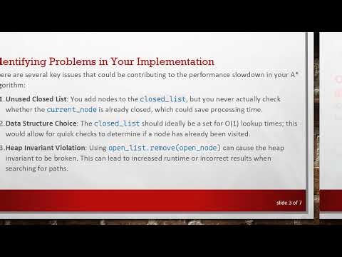Speed Up Your A* Implementation in Python: Tips and Tricks