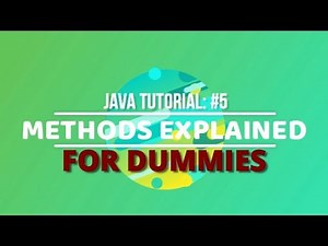 Java Tutorial #5: Methods & Invoking Methods