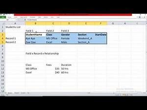 MS Access Database Tutorial Part1