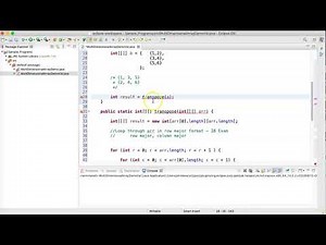 Transpose Function (Java)