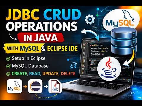 JDBC CRUD Operations in Java | Eclipse IDE Setup with MySQL Database | Step-by-Step Tutorial