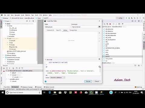 How to Create Table in PyCharm