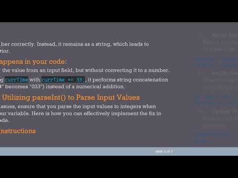 How to Make setInterval Work Correctly in Your Stopwatch Code