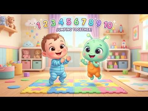 Alien Counting Song 1–10 👽 | Learn Numbers with Cute Alien | Kids Learning Video 🎶