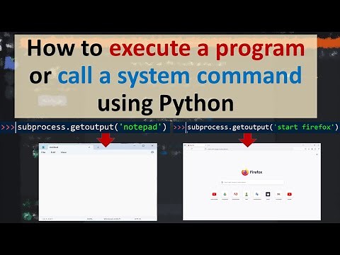 How to execute a program or call a system command using Python