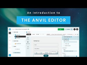 Introduction to the Anvil Editor