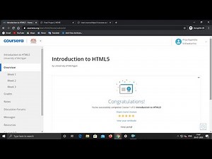 Introduction to HTML5 || Week 3 || Peer-graded Assignment Final Project || Coursera