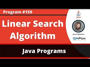 Java program implementing Linear Search Algorithm