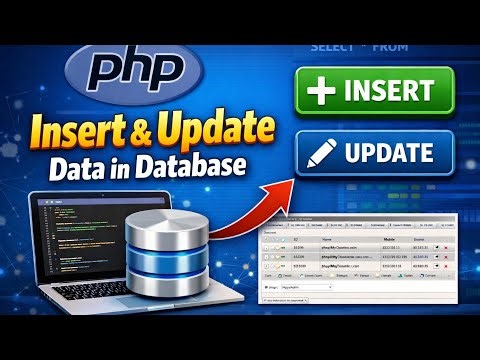 PHP MySQL Insert & Update Data in Database