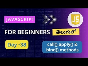 Call,apply,bind in JavaScript | call and apply methods | call and apply |bind JavaScript tutorials