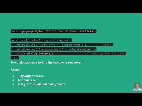 Playwright Automation Tutorial 2026| Advanced Playwright Dialog Handling| Alert, Confirm & Prompt