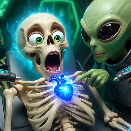 POV: Skeleton Astronaut Abducted by Aliens — Part 2! 👽😱💀 (Aliens Examine Me!)