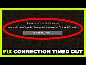 How to FIX Minecraft Connection Timed Out | No Further Information TLauncher