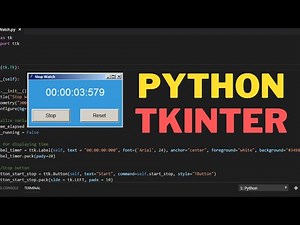 Python Project Tutorial | Create a Modern Stopwatch with Millisecond Precision Using Tkinter GUI