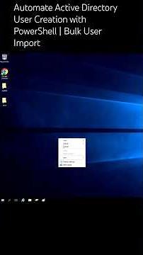 Automate Active Directory User Creation with PowerShell | Bulk User Import #karkigeek