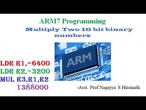 Multiply Two 16 Bit numbers(ARM Programming(Microcontroller))|VTU| |ECE| |CSE| |Engineering|