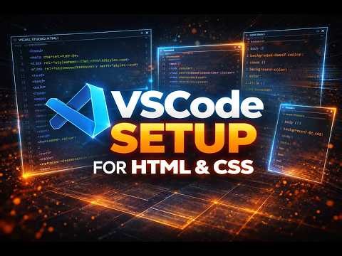 How to set up vs code for html and css ???.....