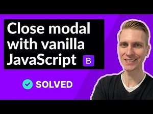 Close Modal with JavaScript in Bootstrap 5