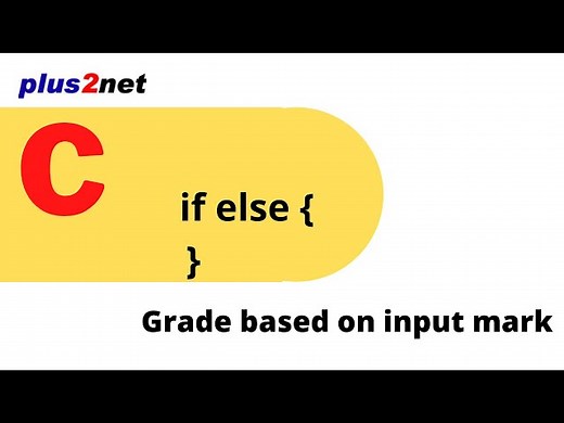 Question answers on C â€“programming on calculation of Grade of the student based on the entered mark