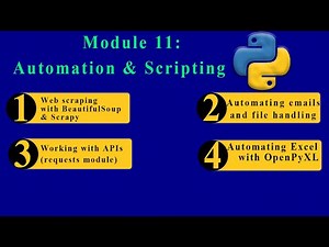 Module 11 : Python Automation Tutorial: Web Scraping, APIs, Excel & Email with Real Examples 🔥