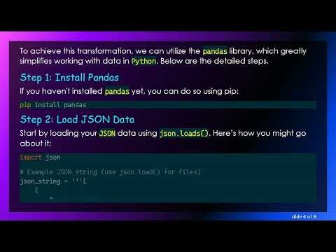 How to Convert JSON to CSV in Python