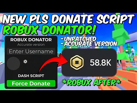 New Pls donate script Robux Donator 💸📜 Easy Robux | Pastebin Link | Latest Working Not Patched 🔥💫